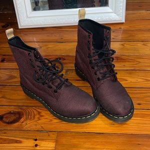 Burgundy doc martins